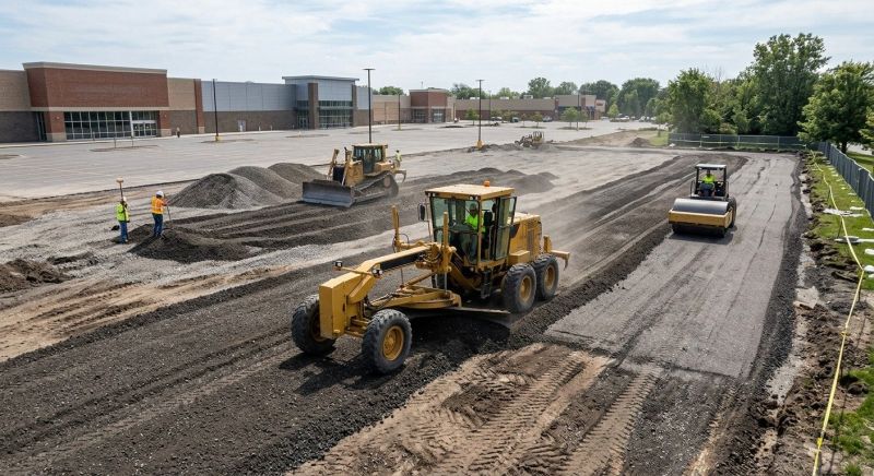 Parking Lot Excavation in Alpharetta, GA